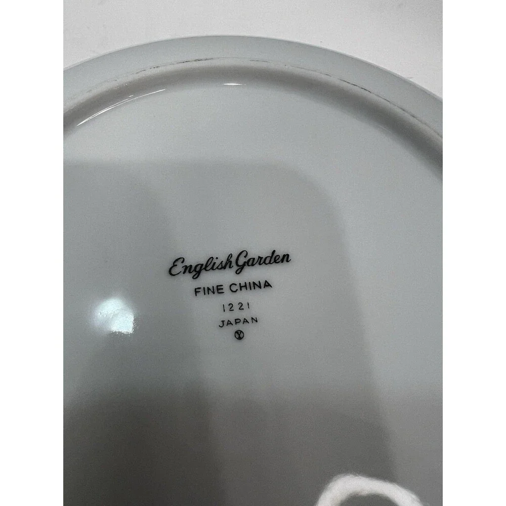 Vintage English Garden Fine China Vegetable Bowl Round 9